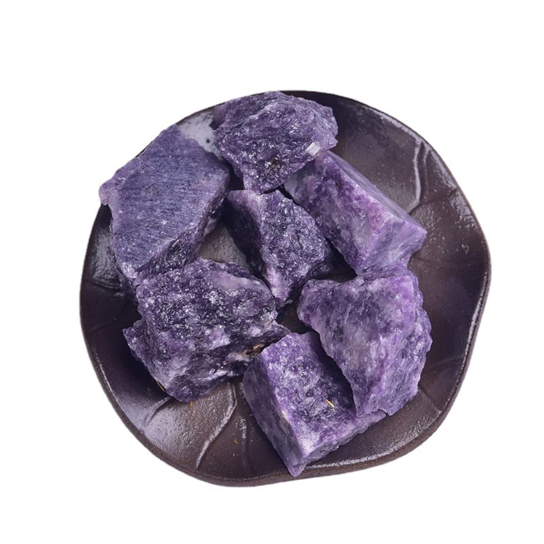 Erliway Lepidolite rough stone ideal for tumbling and jewelry making