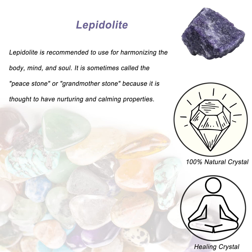 Erliway Lepidolite stone suited for wire wrapping with vibrant color