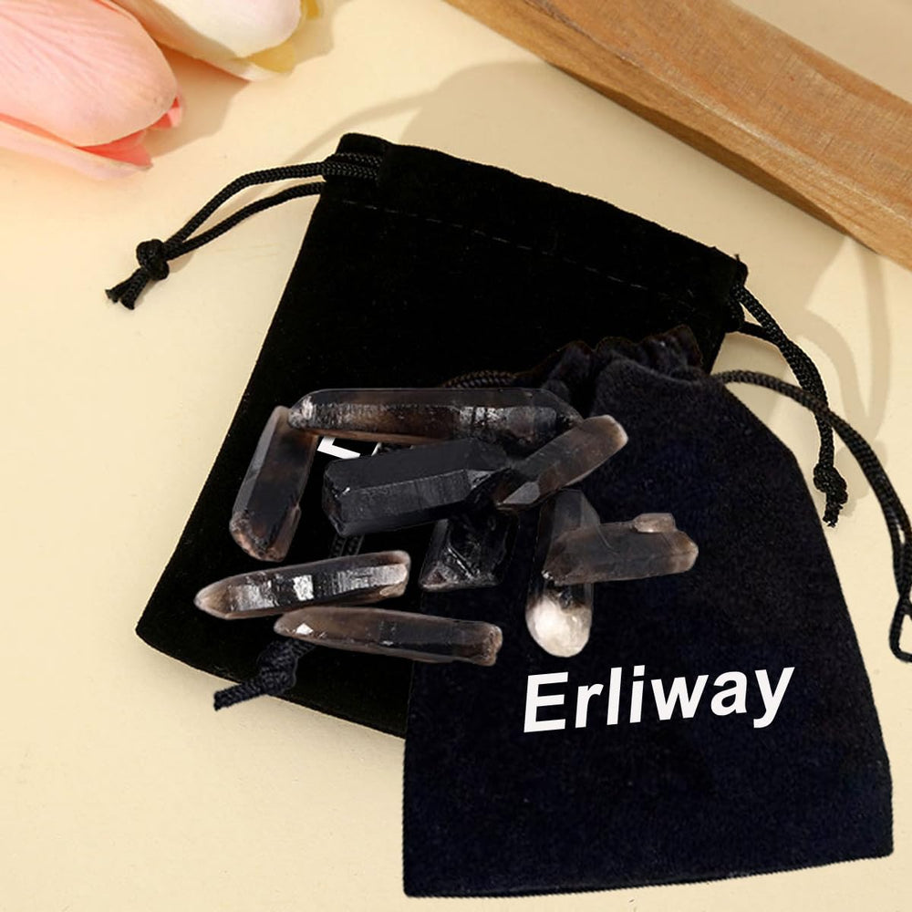 Erliway smoky quartz decor for office or living spaces.