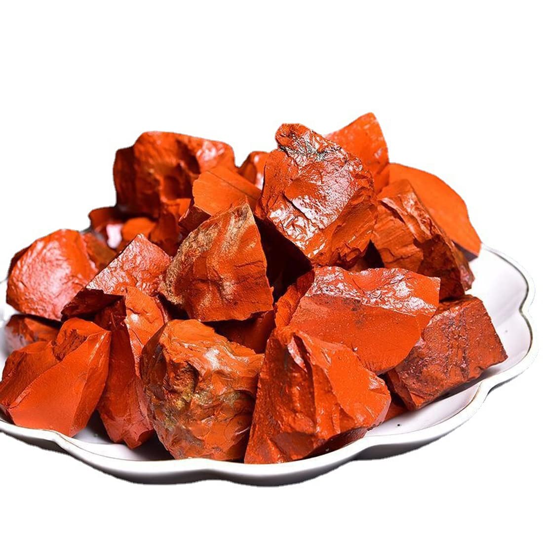 Erliway Red Jasper rough stone prepared for tumbling and polishing projects