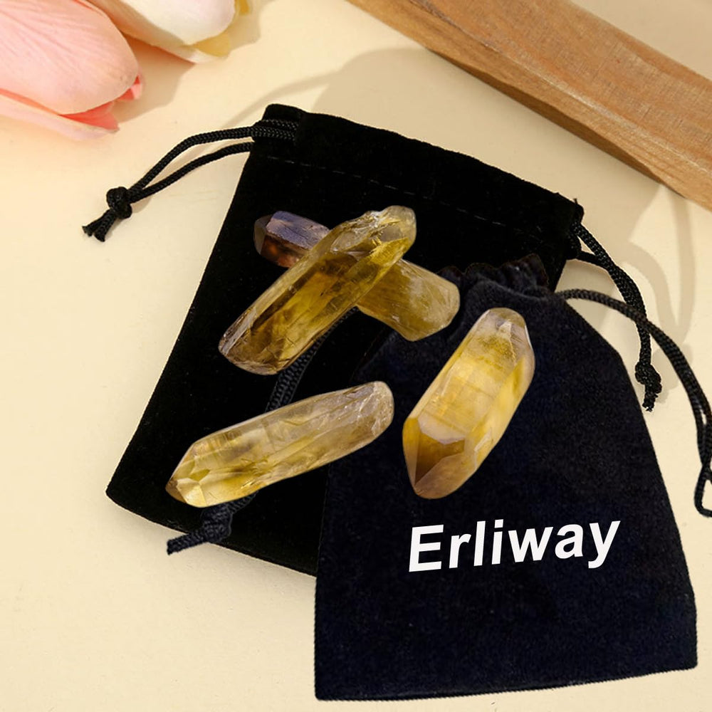 Erliway smoky citrine quartz wand rough length variety highlights options.