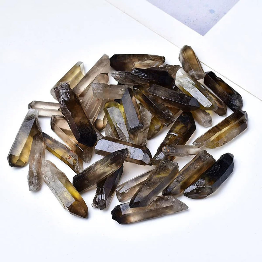 Erliway smoky quartz crystals bulk 100 g for calm home decor.