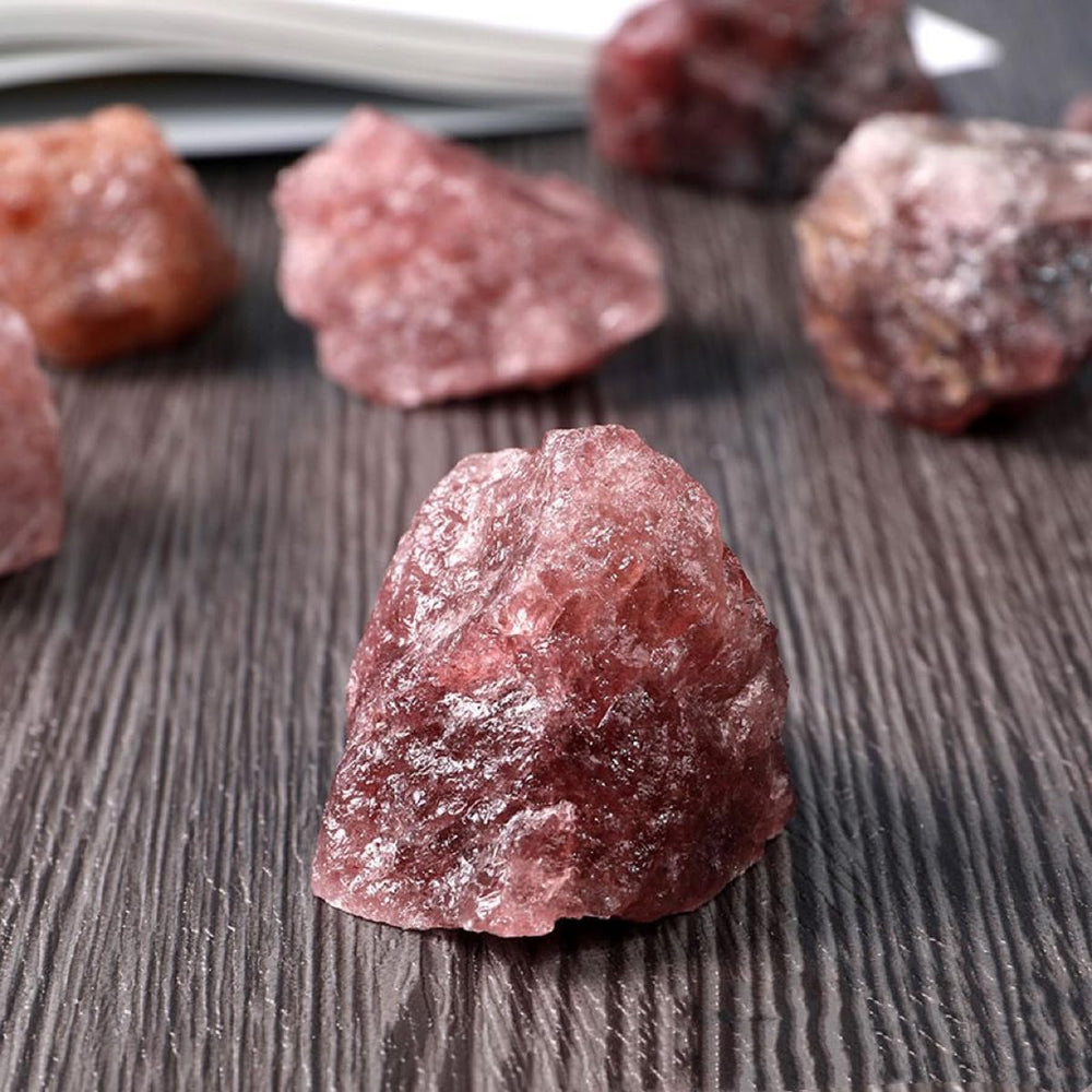 Erliway Strawberry Quartz fountain rock in natural display use
