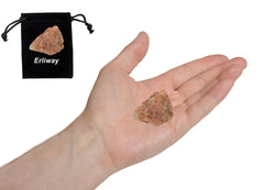 Erliway Sunstone raw crystal placed as fountain rock or decorative centerpiece.