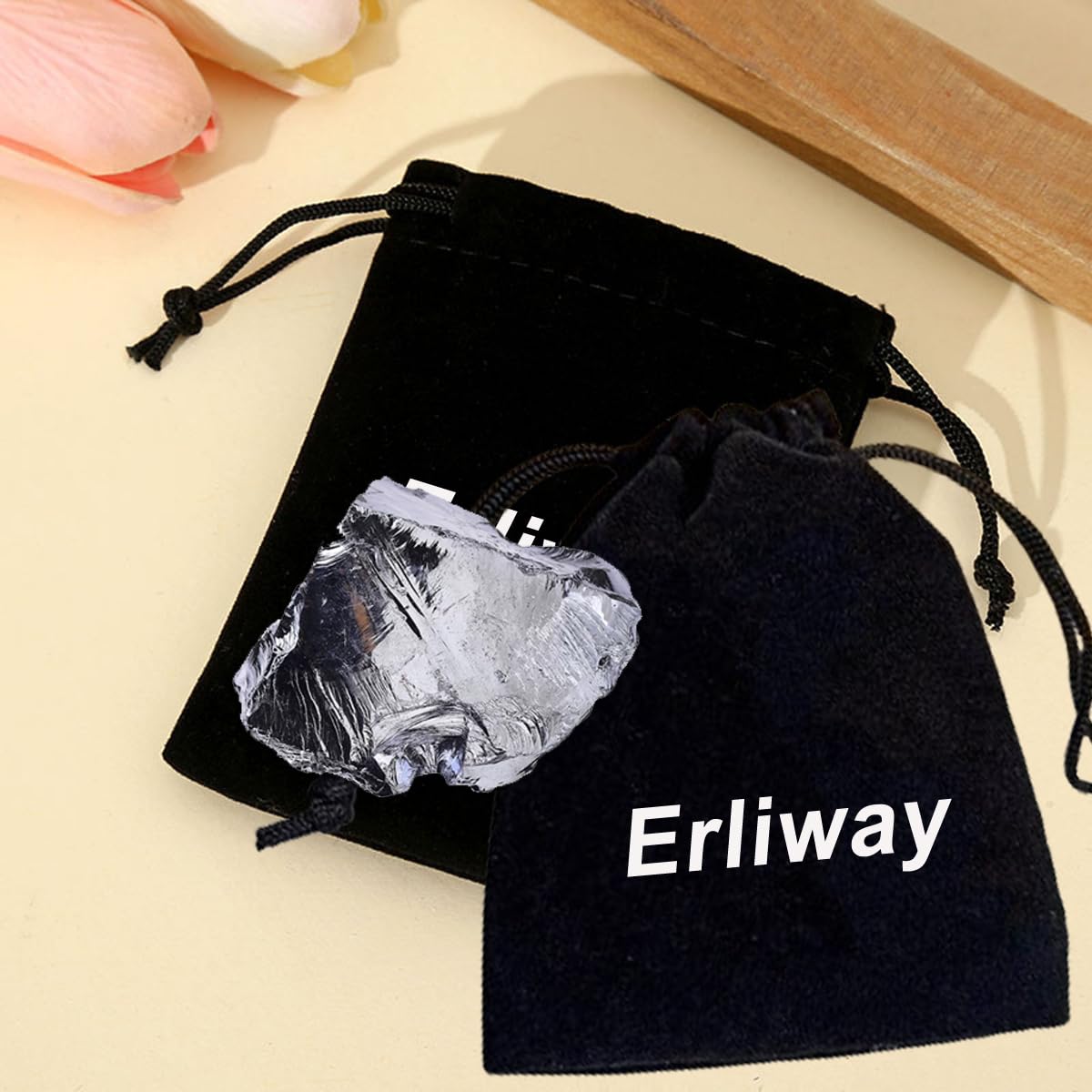 Erliway terahertz unique natural specimen with individual shape and character.
