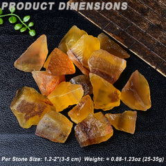 Erliway Yellow Fluorite shows natural striations, ideal for meditation decor.