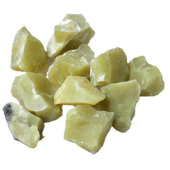 Erliway Yellow Jade raw crystal in hand, portable for meditation and focus.