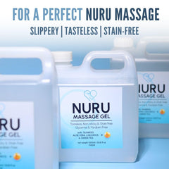 EROTICGEL Nuru gel close-up showing colorless, tasteless formula.