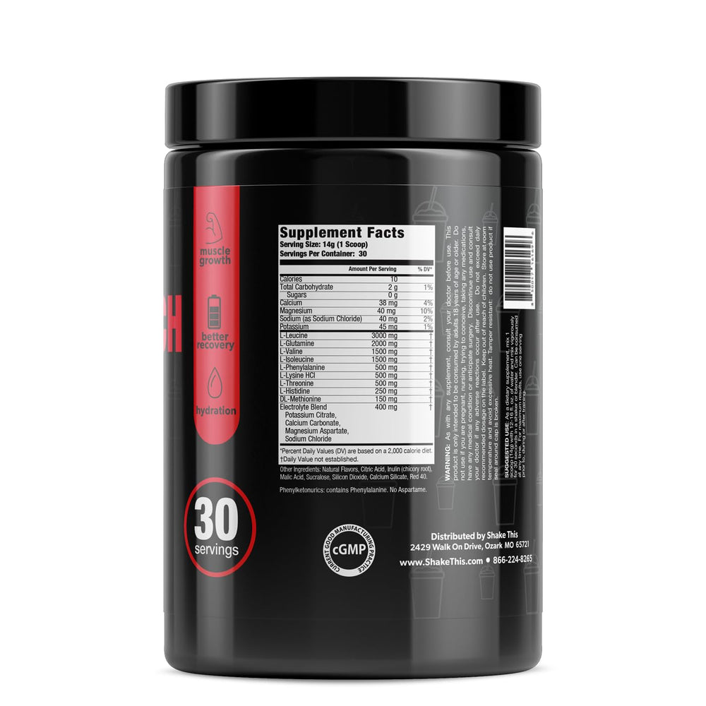 ES FIT Amino Powder fruit punch slushie scoop enabling precise serving measurements