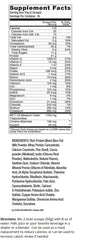 ES FIT Complete MR nutrition facts panel emphasizing vitamins and fiber