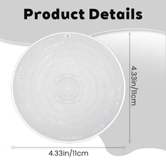 ESLINOP Sacred Geometry Disc on desk, energy alignment for focus.