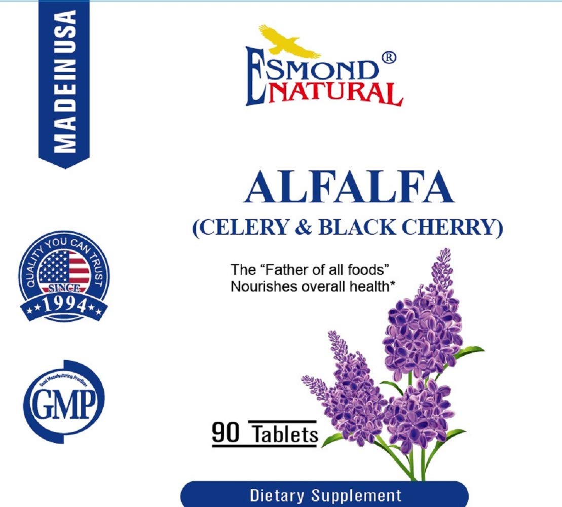 Esmond Natural bottle label highlights GMP-certified USA-made dietary supplement