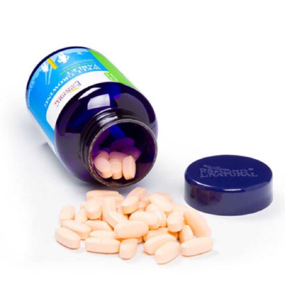 Esmond Natural Well Growing Tablet nutrition graphic emphasizes a complete supplement blend.