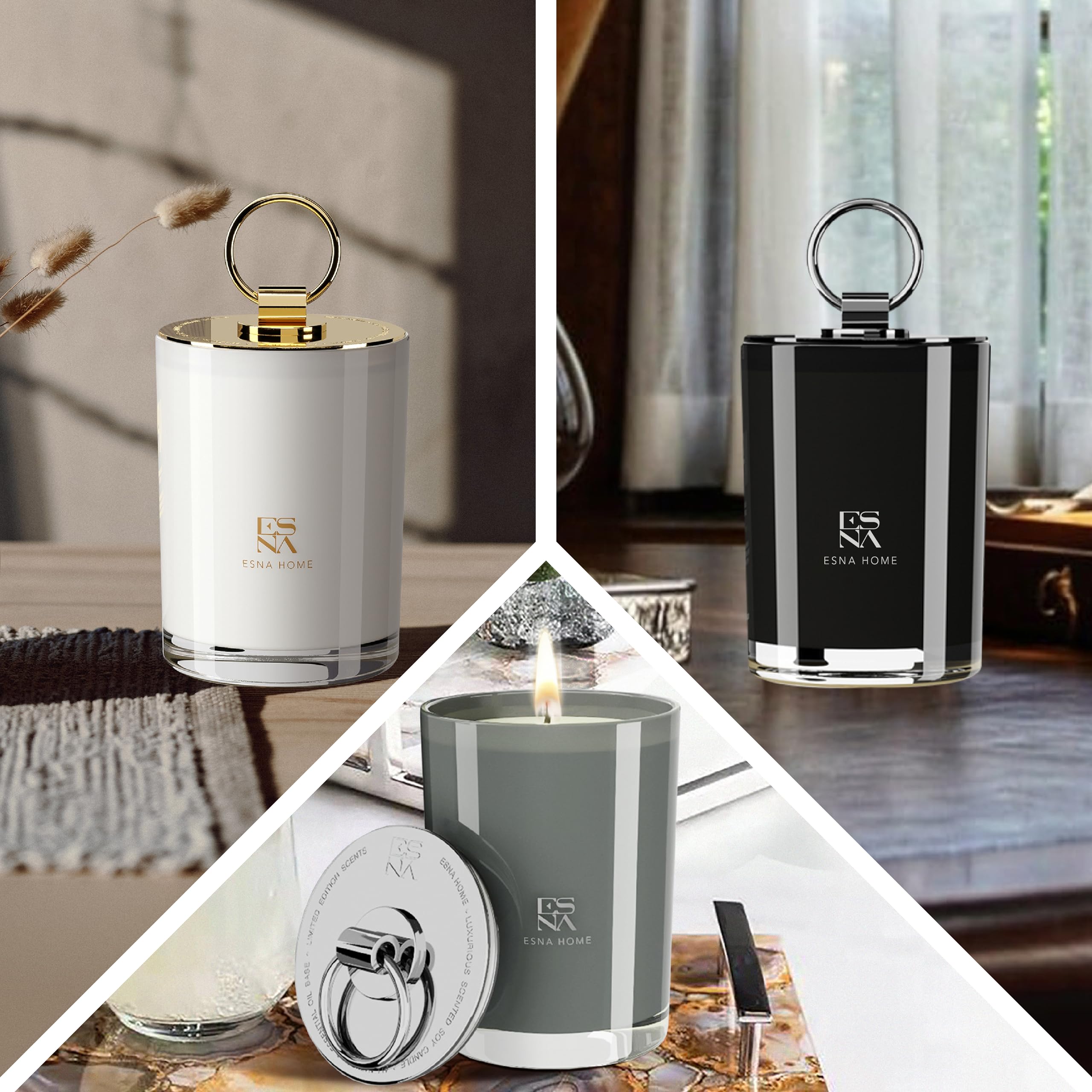 Holiday-ready packaging highlights ESNA HOME as a thoughtful present.