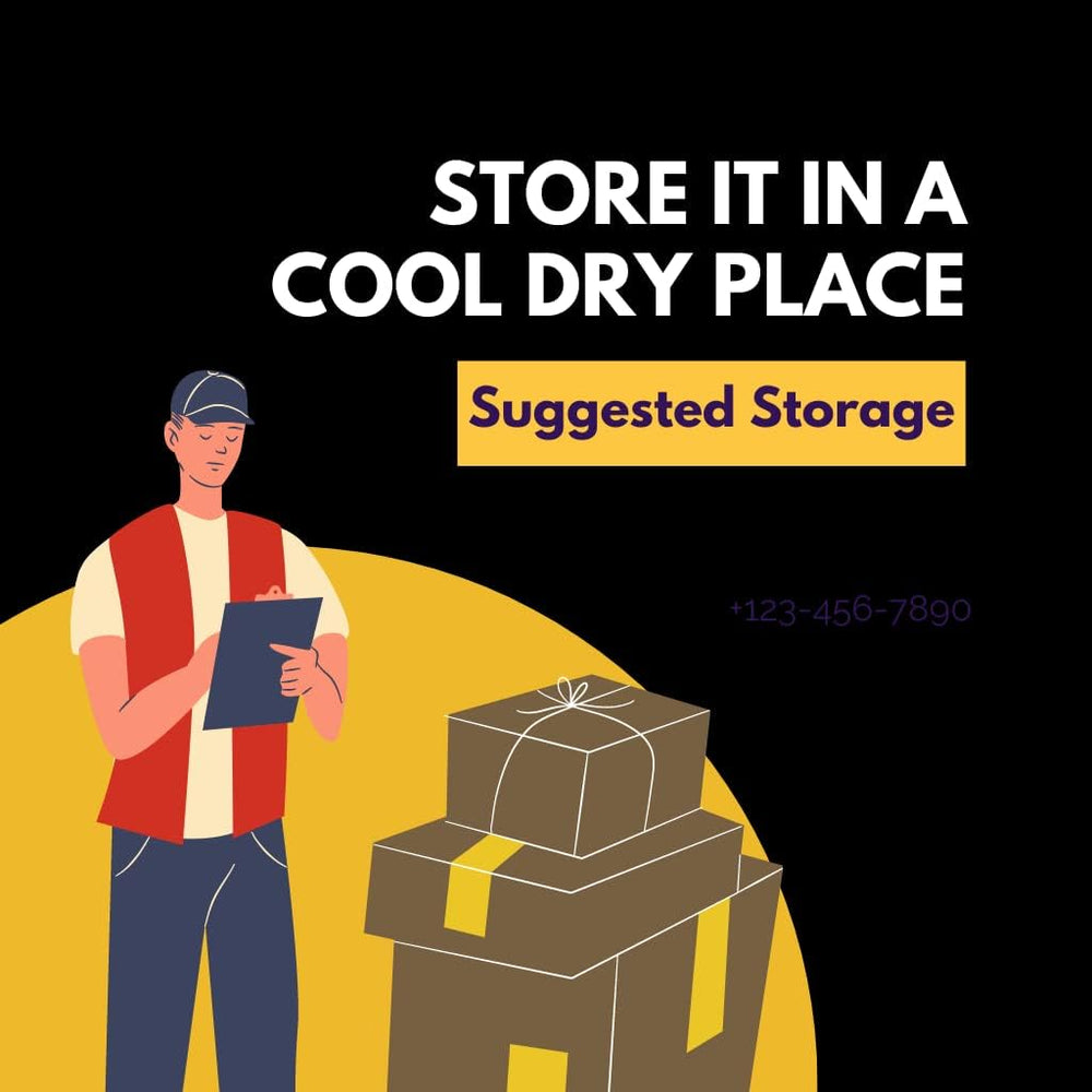 Essencea Taurine Powder stored in a cool, dark place with proper storage guidance.
