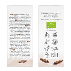 Essences Bulgaria Caraway oil applied as hair oil for vitality and shine.