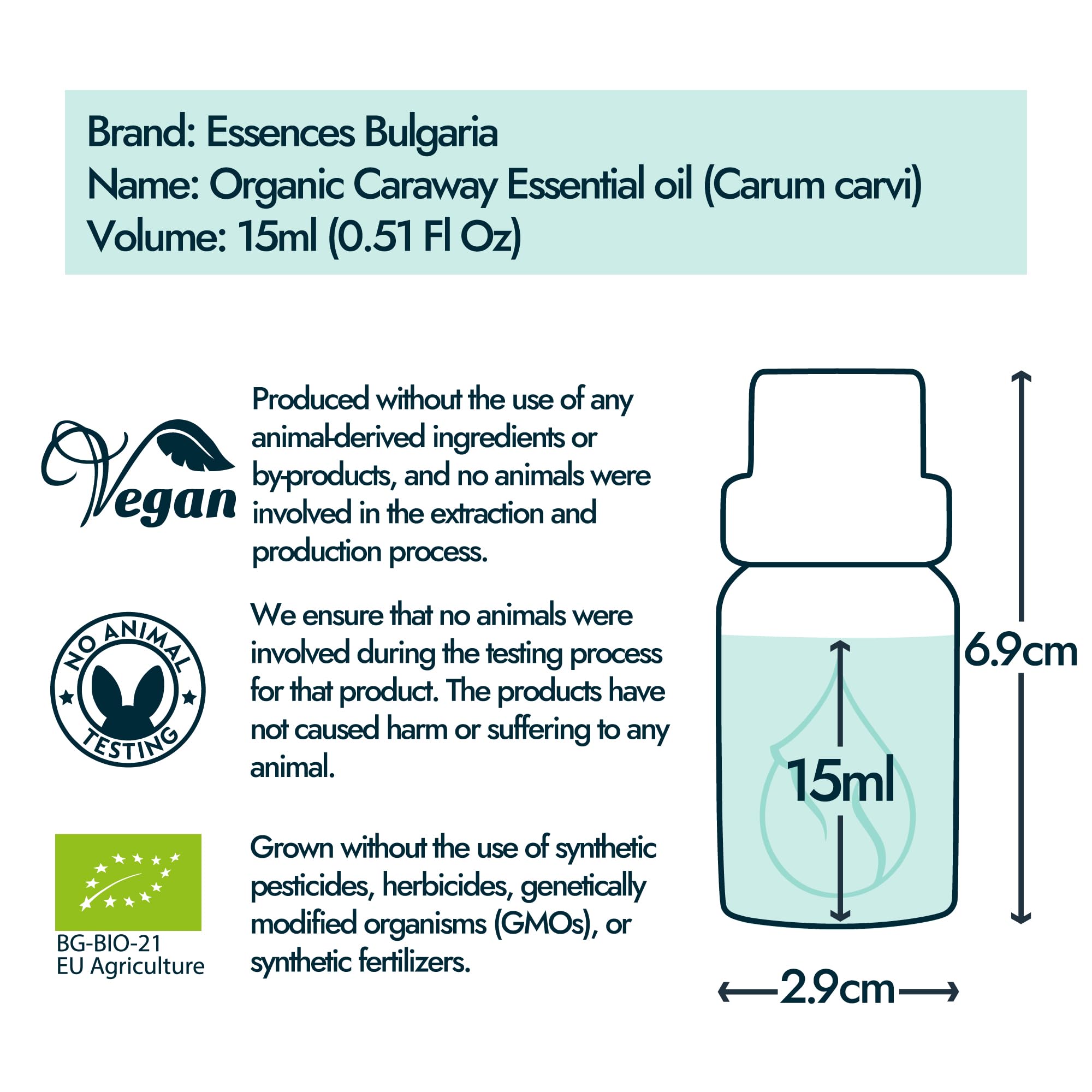 Essences Bulgaria Caraway oil enhancing massage moments with warm notes.