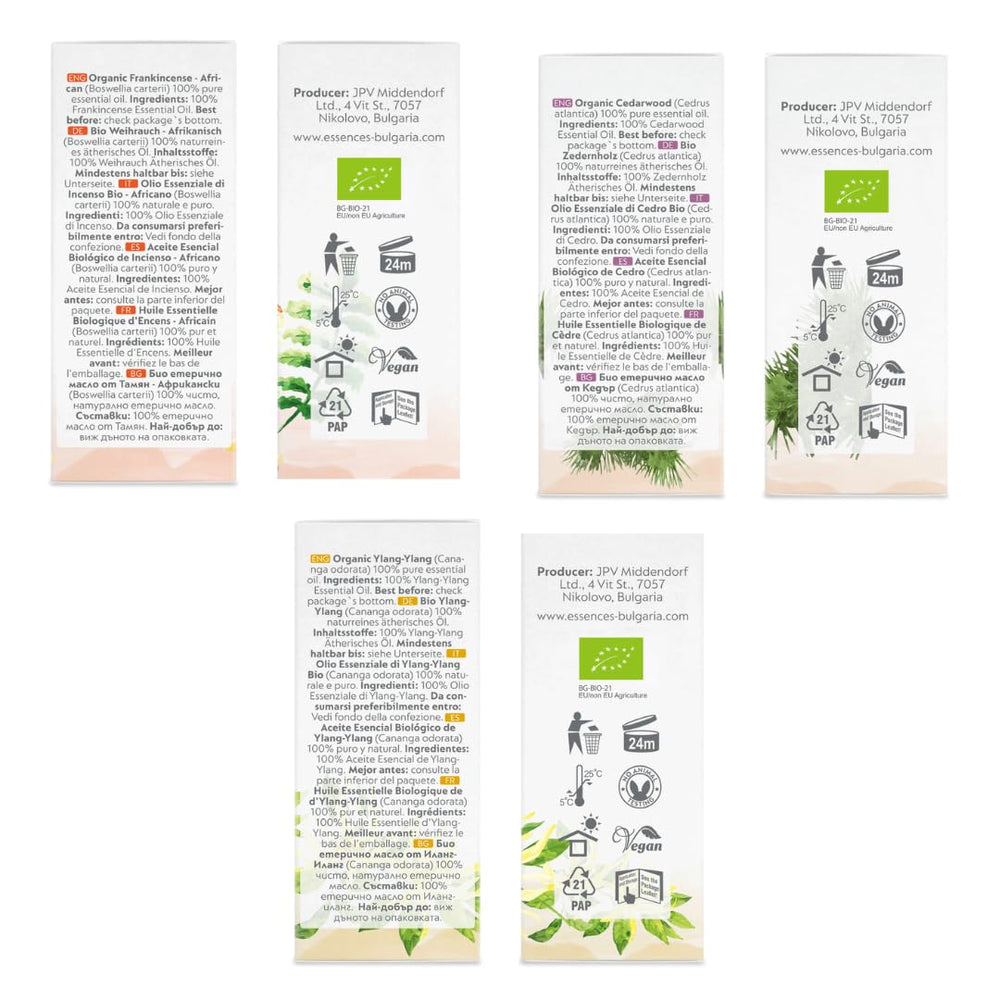 Essences Bulgaria diffuser-ready oils for fragrant spaces.