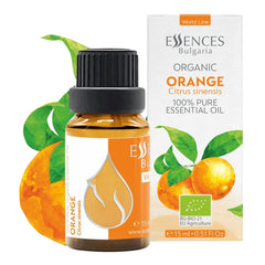 Essences Bulgaria orange oil bottle for diffusion and aromatherapy.