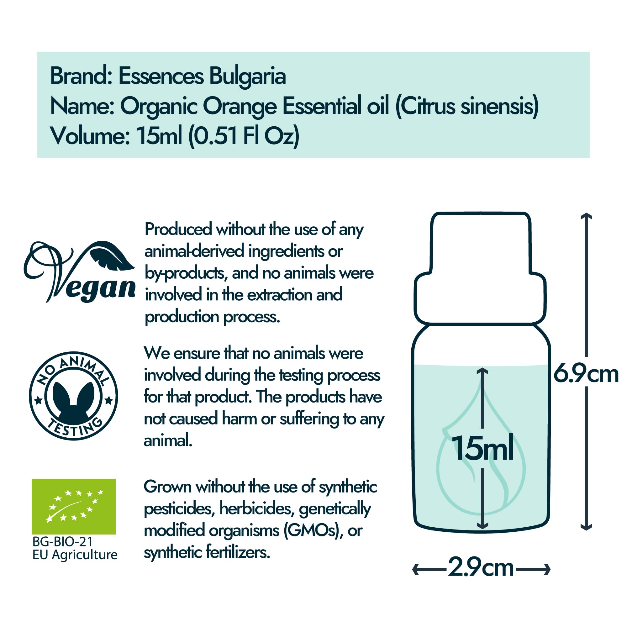 Essences Bulgaria orange oil linen scent for fresh laundry ambiance.
