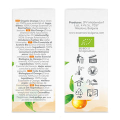 Essences Bulgaria orange oil skin-care application with carrier oil.