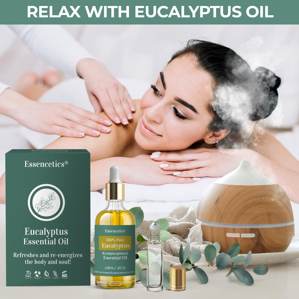 Essencetics eucalyptus oil for skincare to refresh skin or add to cleansers