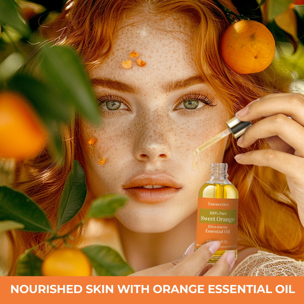 Essencetics Sweet Orange bottle packaging highlights premium storage