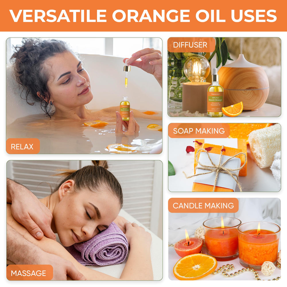Essencetics Sweet Orange Essential Oil dropper for precise skin application
