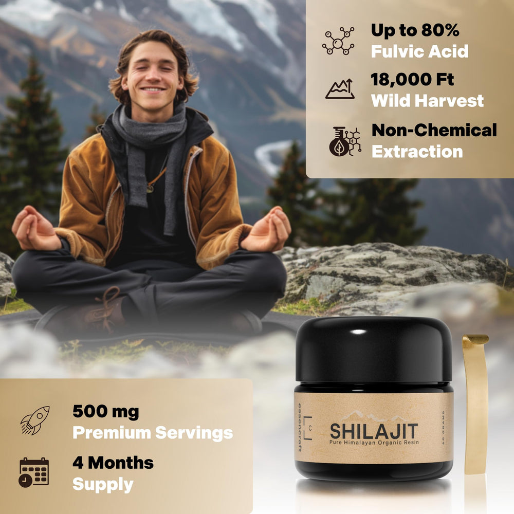 Essencraft Shilajit resin UV-protected jar preserves purity for sustained use
