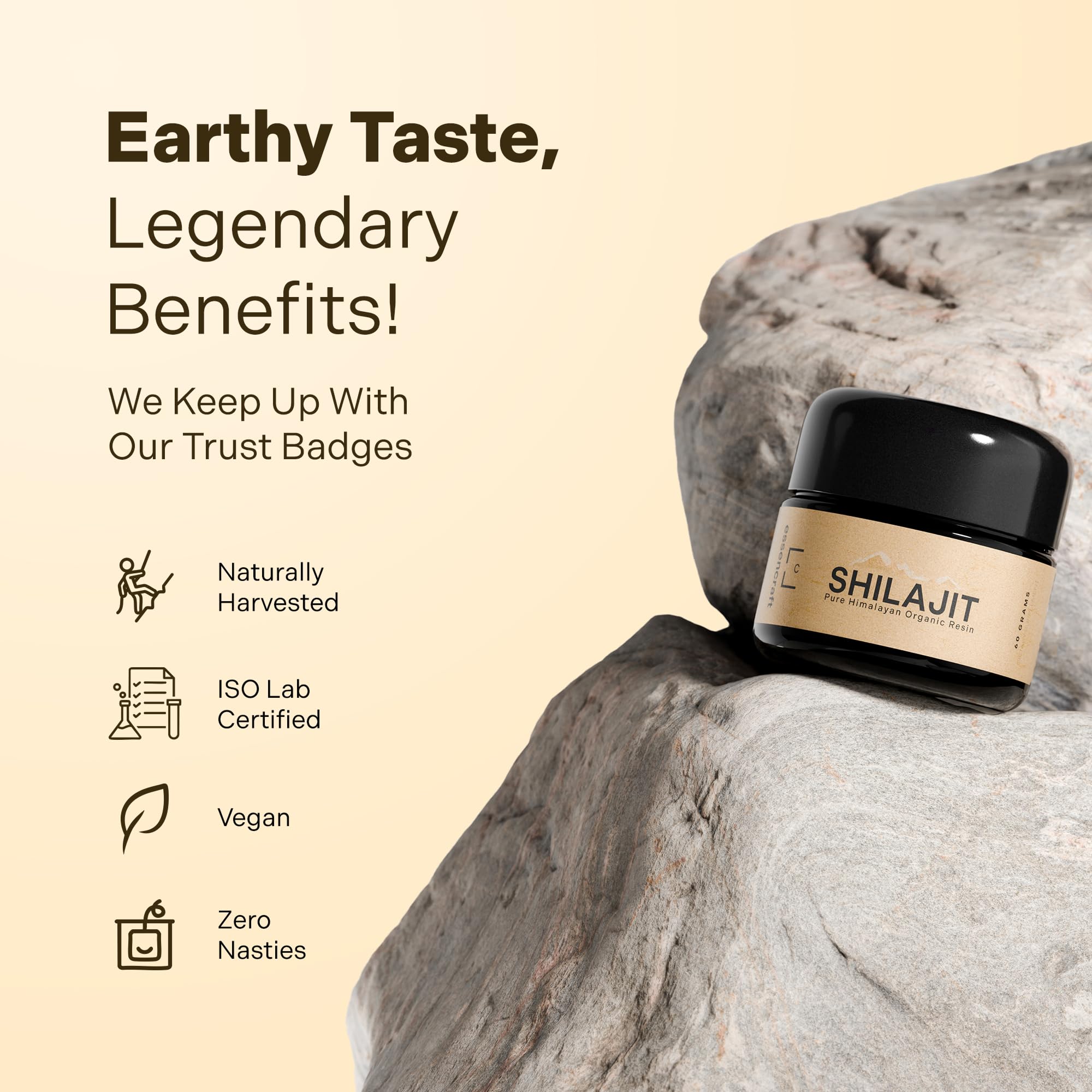 Essencraft Shilajit resin blended in tea offers a warm ritual