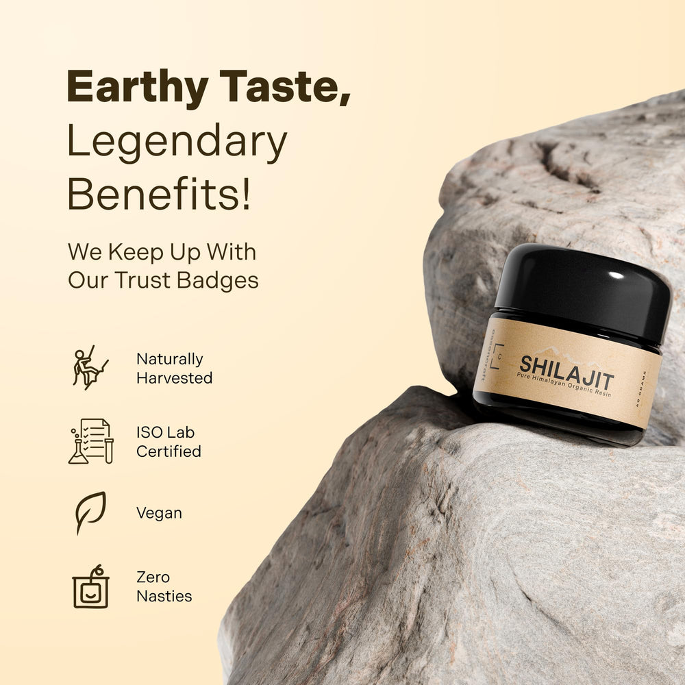 Essencraft Shilajit resin blended in tea offers a warm ritual