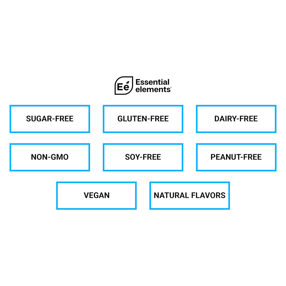 Essential Elements ACV and vitamin C blend close-up highlighting boosted hydration ingredients.