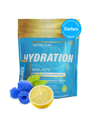 Essential Elements blue raspberry stick pack for on-the-go hydration during workouts.