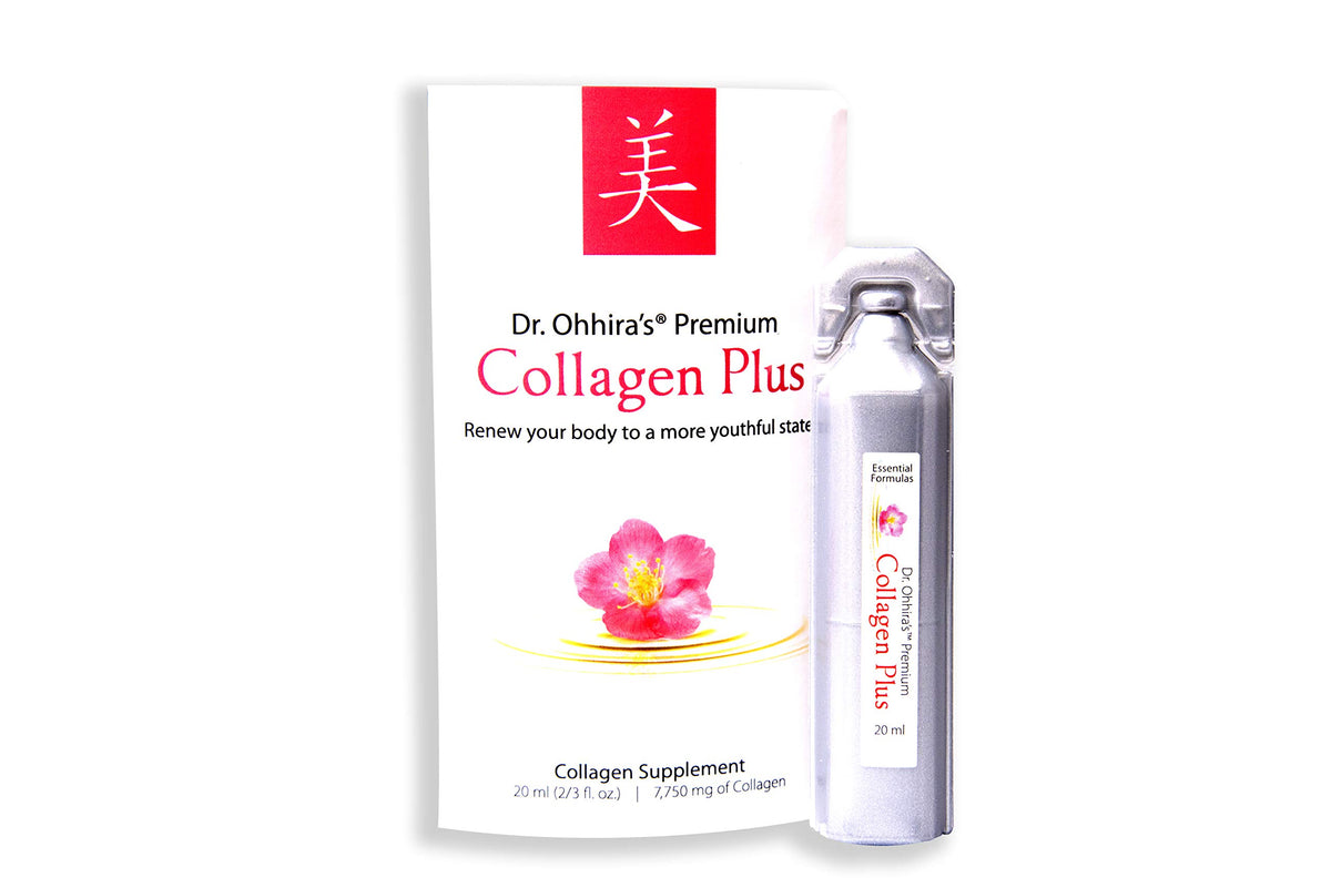 Dr. Ohhira's Premium Collagen Plus bottle for daily wellness.