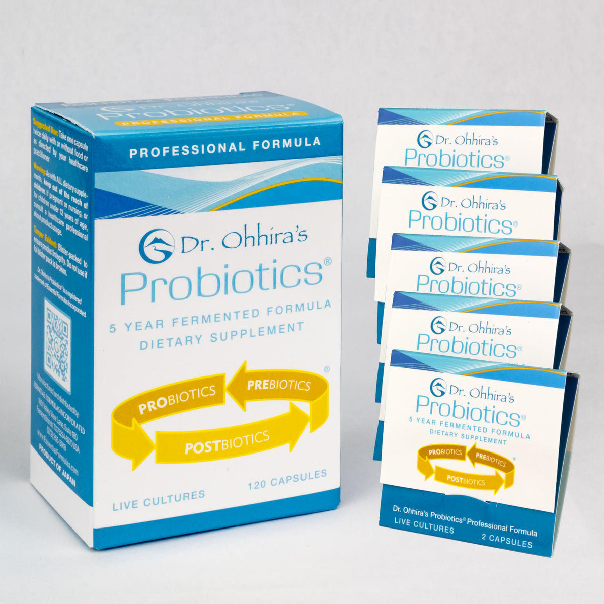 Essential Formulas Dr. Ohhira's Probiotics professional bottle supports daily digestion and gut balance.