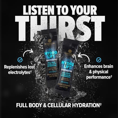 Close-up of Hydrolift pack showing compact, travel-friendly hydration solution.