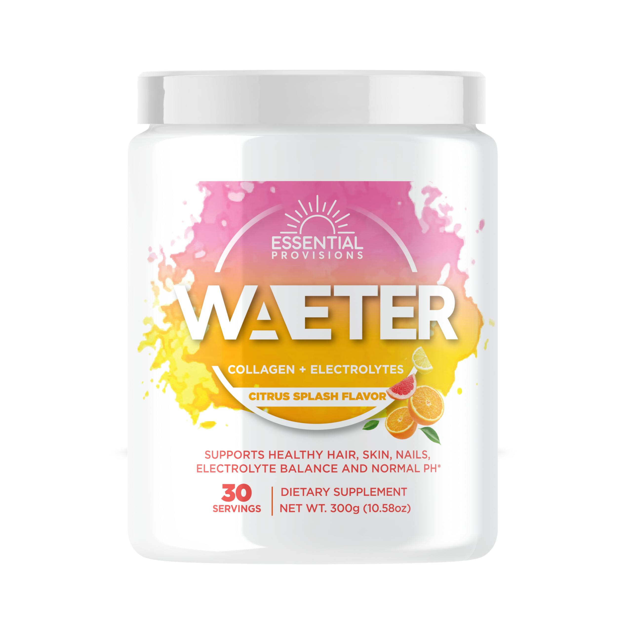 Essential Provisions WAETER Citrus Splash pouring for quick hydration after workouts