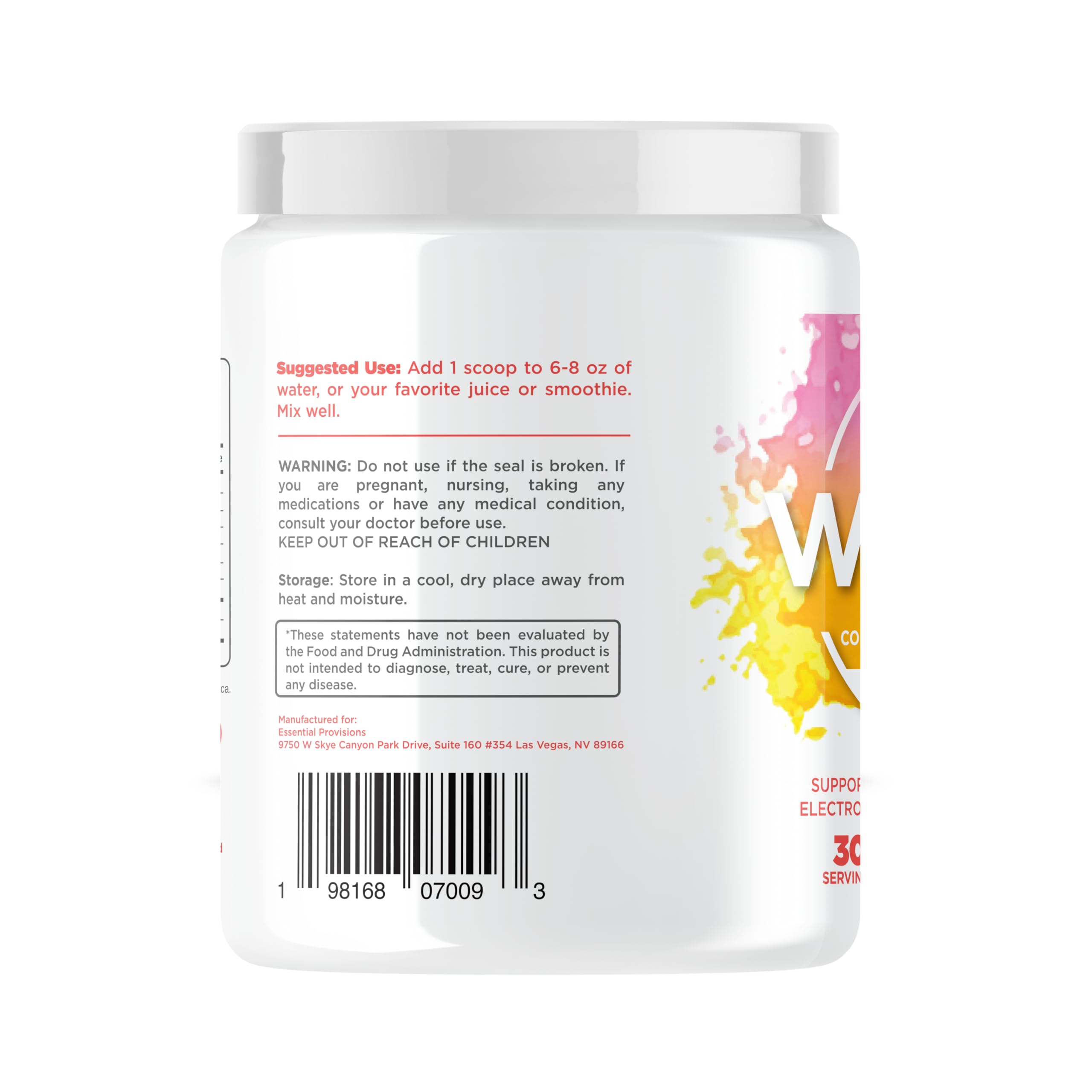 WAETER mixing in glass shows quick hydration during workouts or recovery sessions