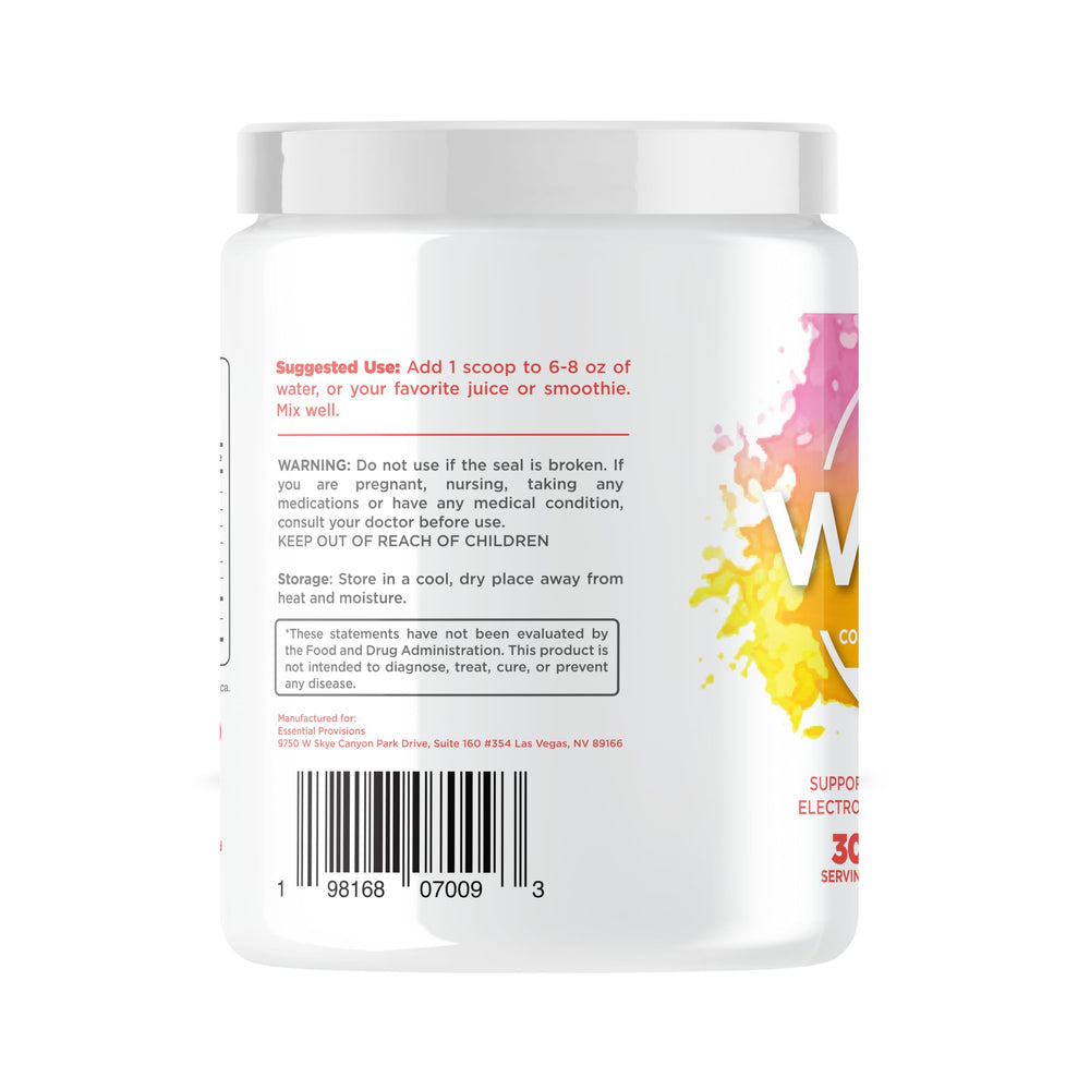 WAETER mixing in glass shows quick hydration during workouts or recovery sessions