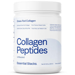 Essential Stacks Collagen bottle shows convenient daily supplementation