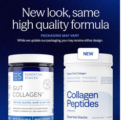 Essential Stacks Collagen powder jar ready for quick, clean mixing