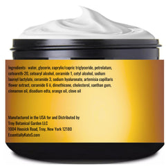 Essentially KateS Cinnamon Clove Orange Lotion texture close-up with silky hydration.