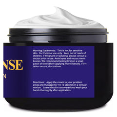 Essentially KateS Frankincense Massage Lotion jar illustrates nourishing formula for dry, thirsty skin.