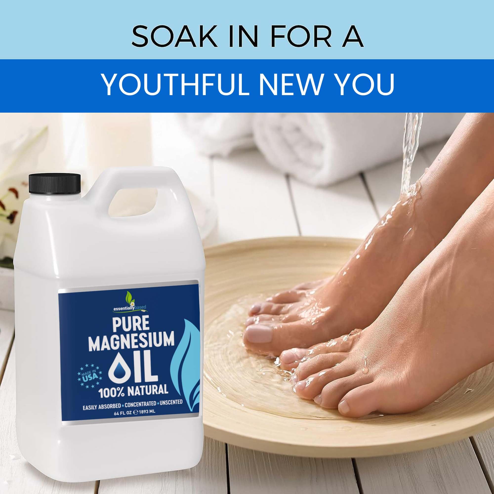 Essentiallybased Magnesium Oil Spray made in USA supports reliable nightly routines