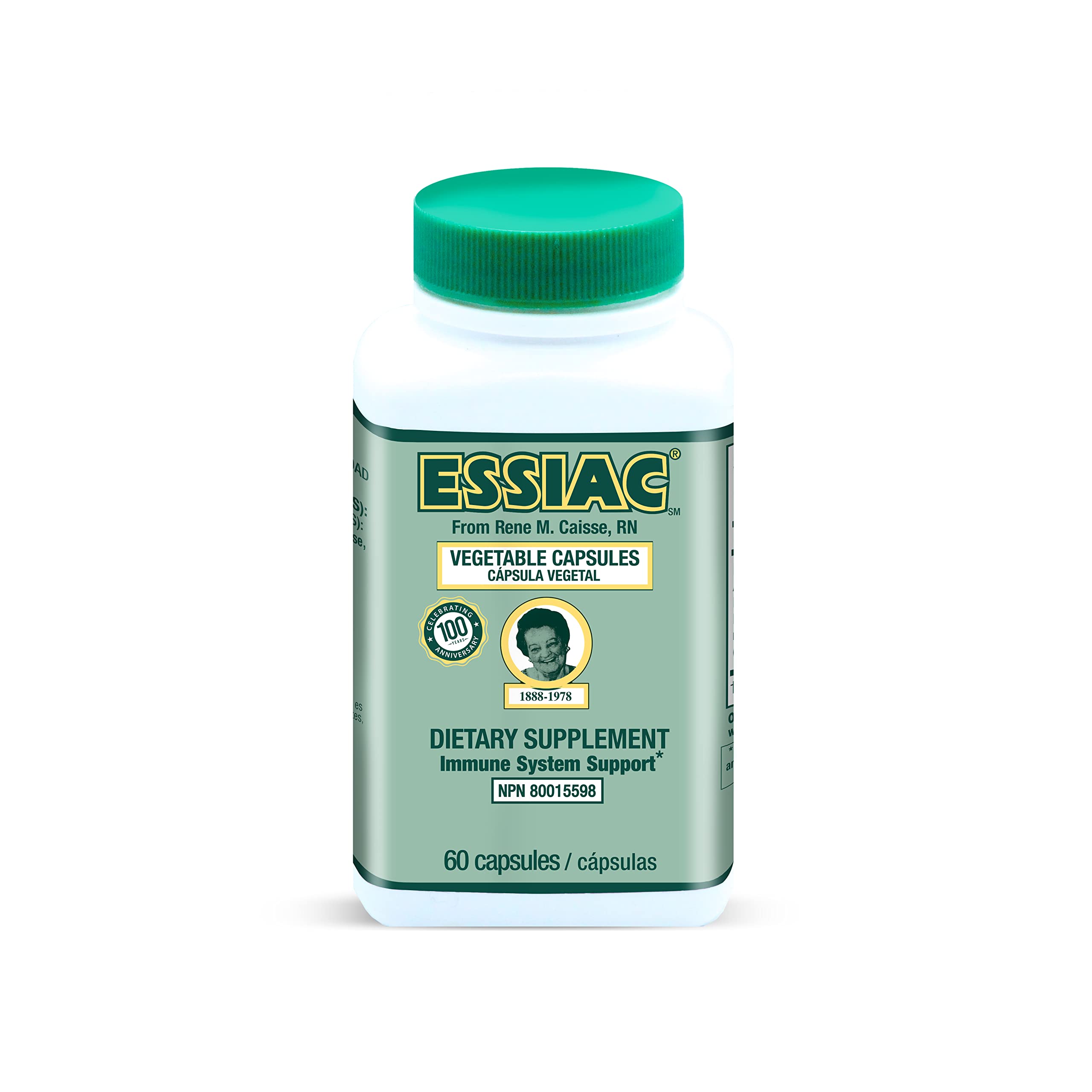 Essiac tea capsules front view for daily wellness support