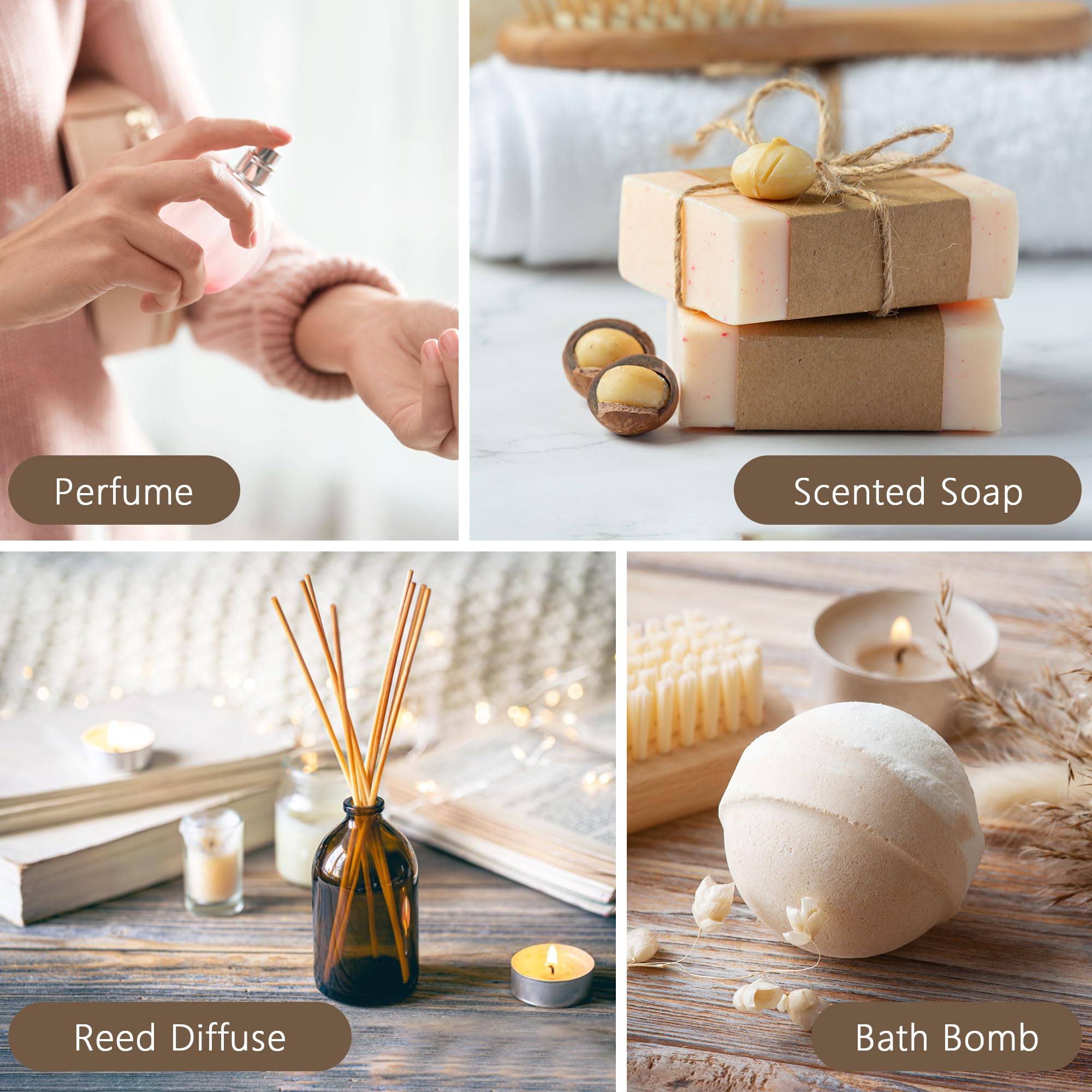 ESSLux Floral oils diffuser setup image shows easy aromatherapy in living spaces.
