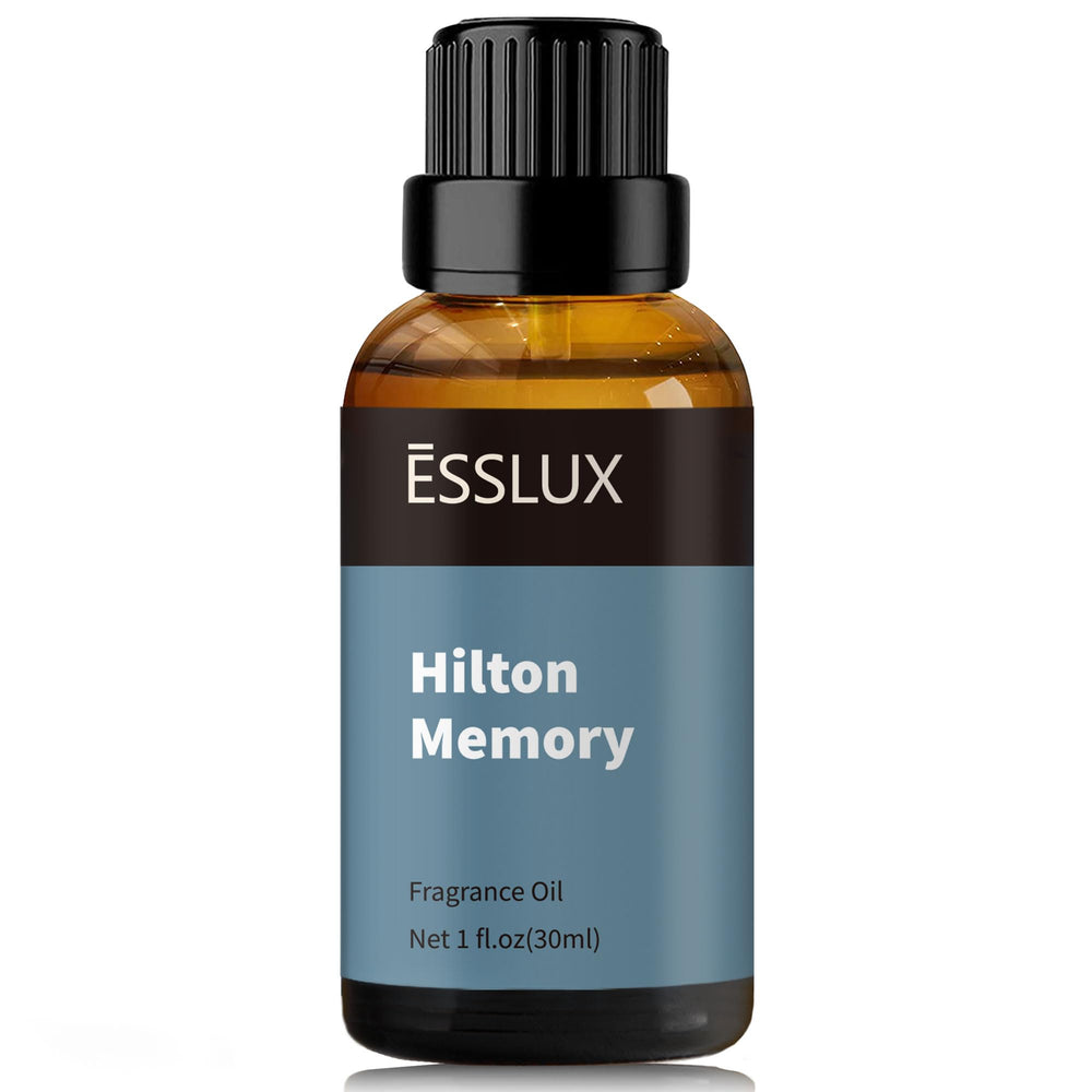 ESSLux Hilton Memory bottle pour enables precise diffusion for easy handling.