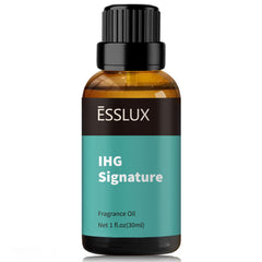 ESSLux IHG Signature diffuser oil bottle close-up for a refined, long-lasting fragrance.