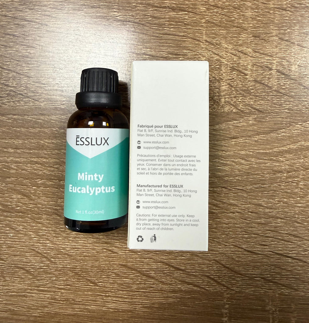 ESSLUX Minty Eucalyptus humidifier use for a revitalizing room aroma.