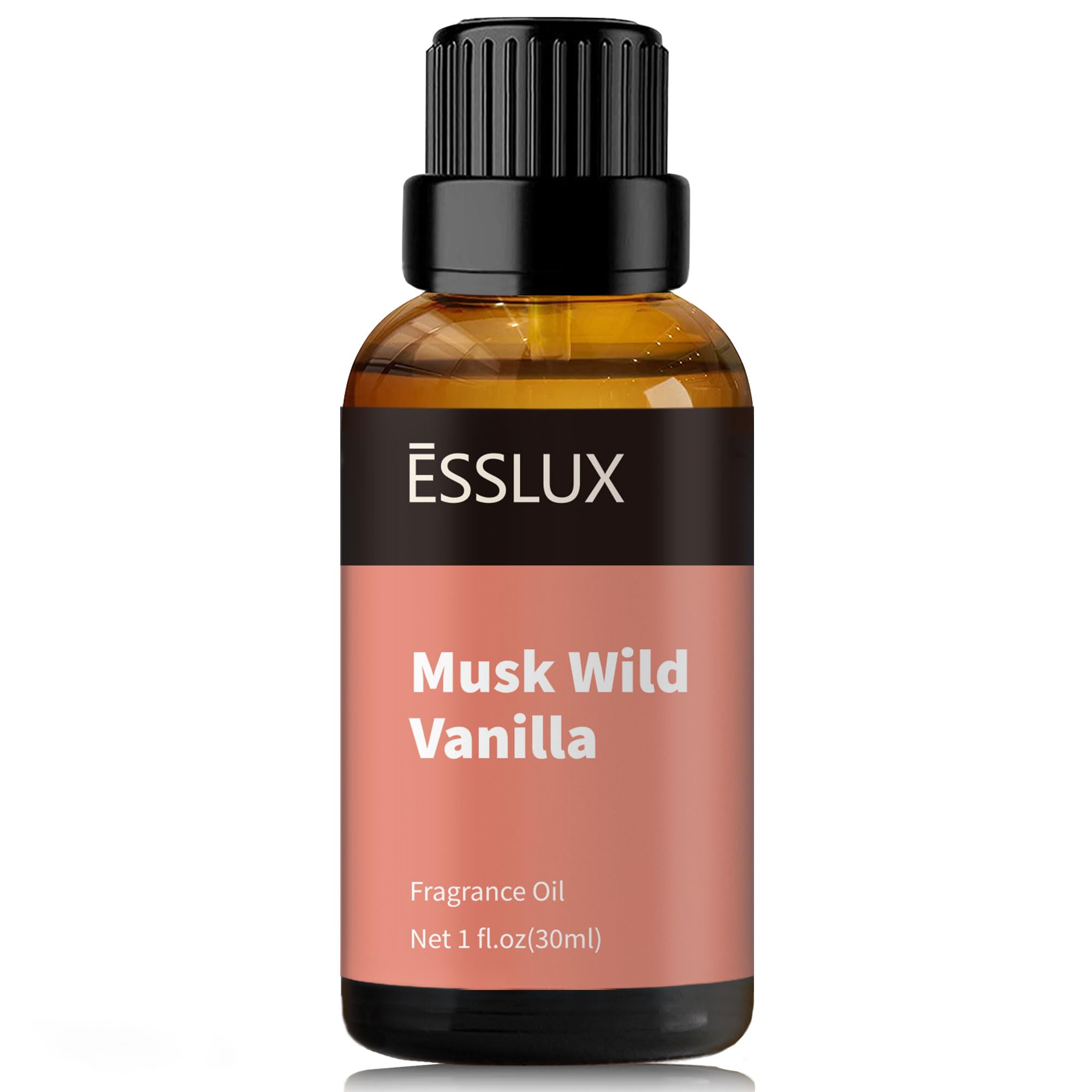 ESSLux Musk Wild Vanilla bottle showcasing premium fragrance for lasting room aroma